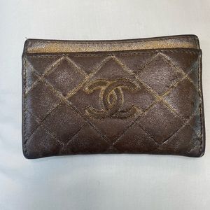 CHANEL Gold Card Holder